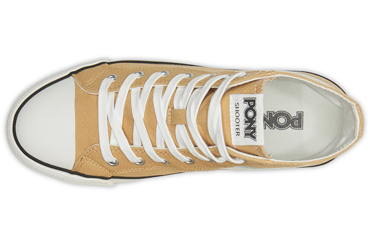PONY High-Top Canvas Shoes Khaki 02M1SH02KK