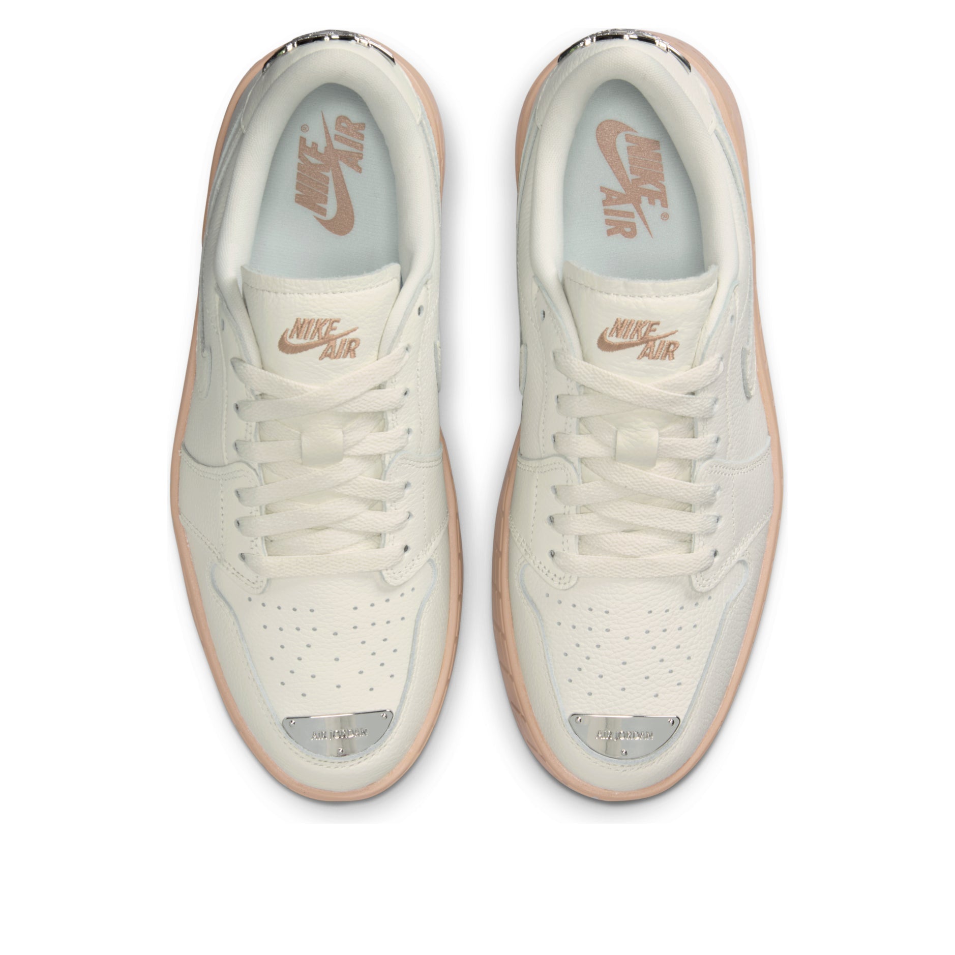 (WMNS)	Air Jordan 1 Low Brooklyn 'Sail Rattan'  HF3184-101