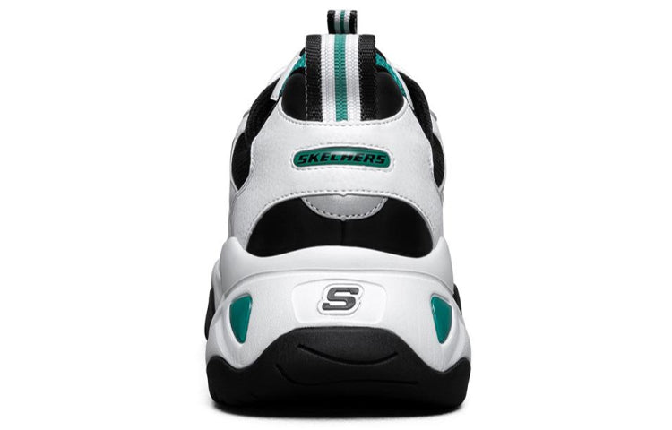 Skechers D'lites 3.0 Running Shoes White/Black/Green 888004-WGRN