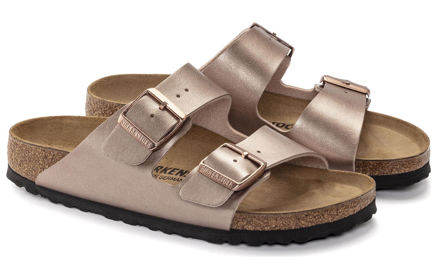Birkenstock Arizona Birko-Flor Narrow Fit Sandals 'Copper' 1023960
