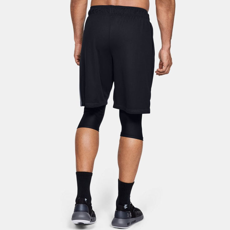Under Armour Baseline 10inch Basketball Shorts 'Black Grey' 1343004-001