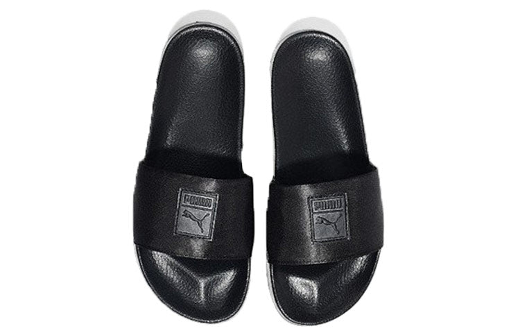 (WMNS) PUMA Leadcat Satin Slippers Black 365338-01