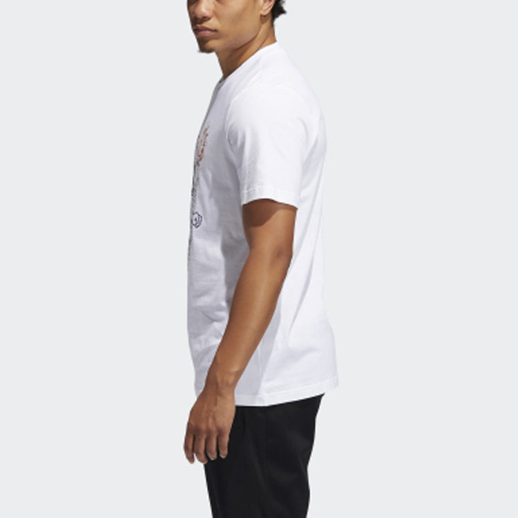 adidas Rose Social Basketball Sports Short Sleeve White GI8887