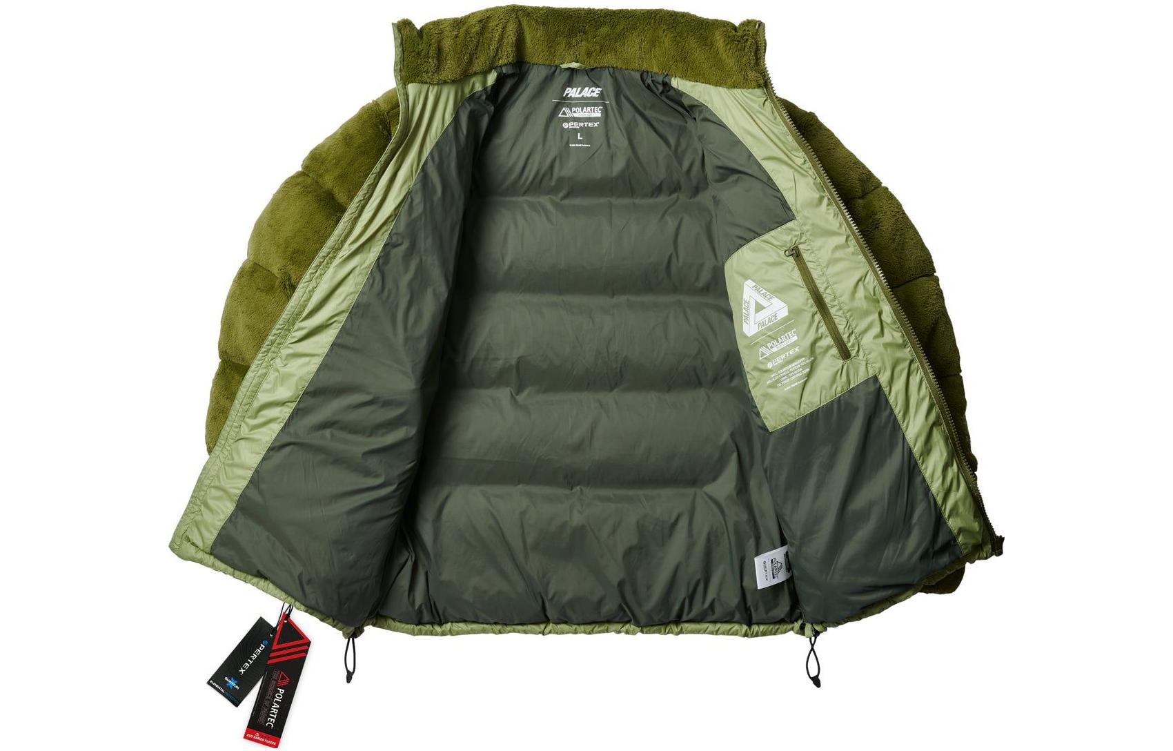 Palace Polartec High Loft Puffa 'Olive' P23JK118