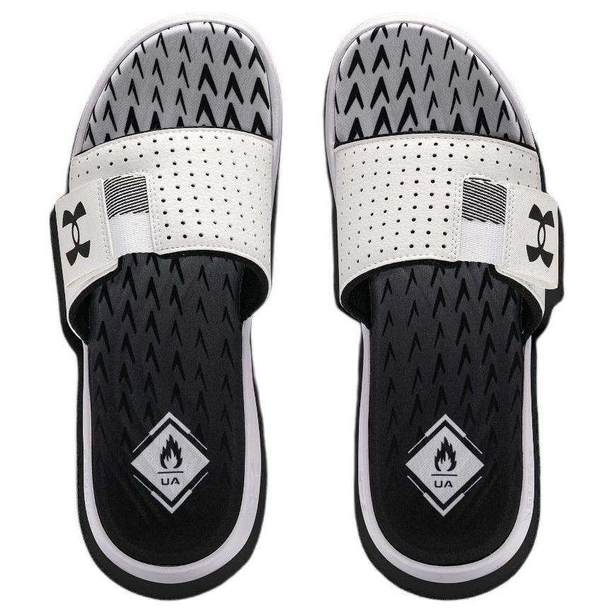 Under Armour Mercenary Slippers 'White Black' 3027252-100