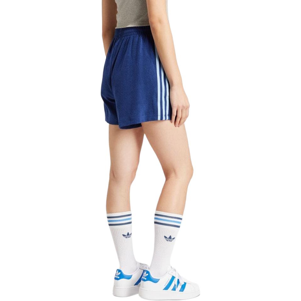 (WMNS) adidas Terry Shorts Asia Sizing 'Navy Blue' IR7472