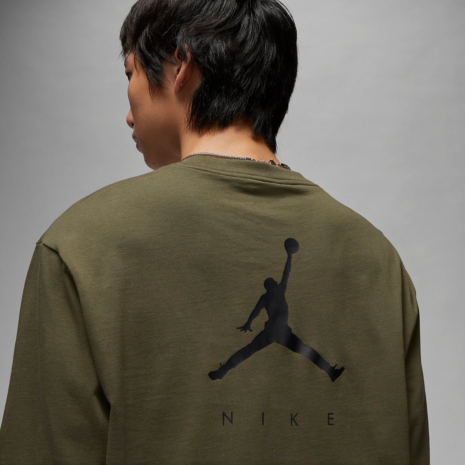 Air Jordan Flight MVP Statement 85 Long Sleeve T-Shirt 'Olive Green' DX2180-325