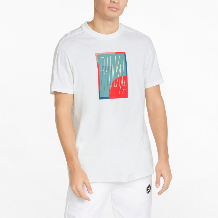 PUMA T7 Go For Graphic Tee 'White' 535381-02
