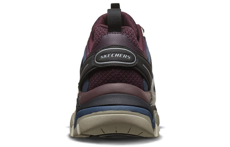 Skechers Stak-Ultra Low-Top Running Shoes Blue/Red/Black 66255-BURG