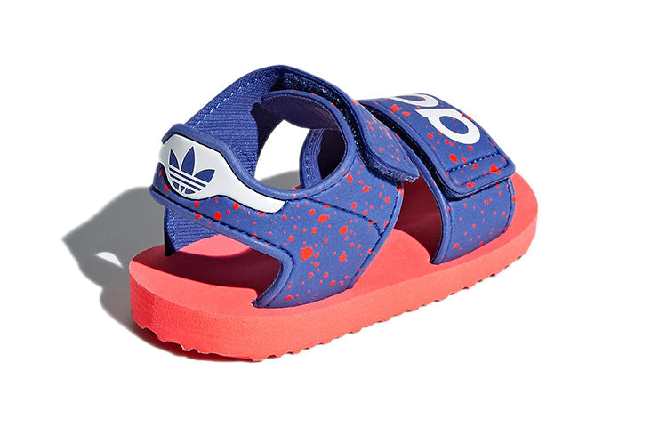 (TD) adidas originals Beach Sandal Cozy Casual Blue Red Sandals 'Blue Red' B22476