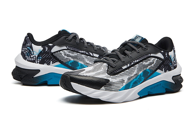 (GS) Under Armour Charged Scramjet 4 Low-Top Black/Blue 3024744-100