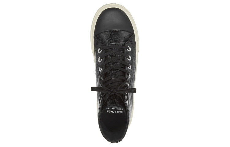 (WMNS) Balenciaga Paris High Top Sneakers 'Black Leather and White Rubber' 688756W3RCA1090