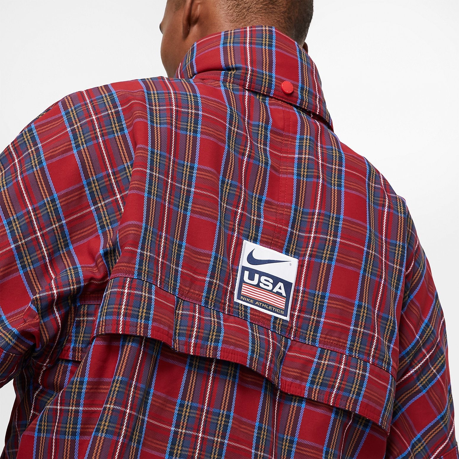 Nike Plaid Jacket 'University Red' CD6375-657