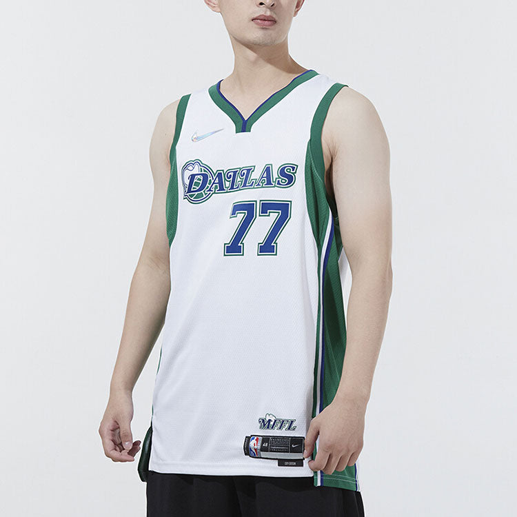 Nike NBALuka Doncic  Dallas Mavericks 75th Anniversary City SW Fan Edition Basketball Jersey #77 DB4023-100
