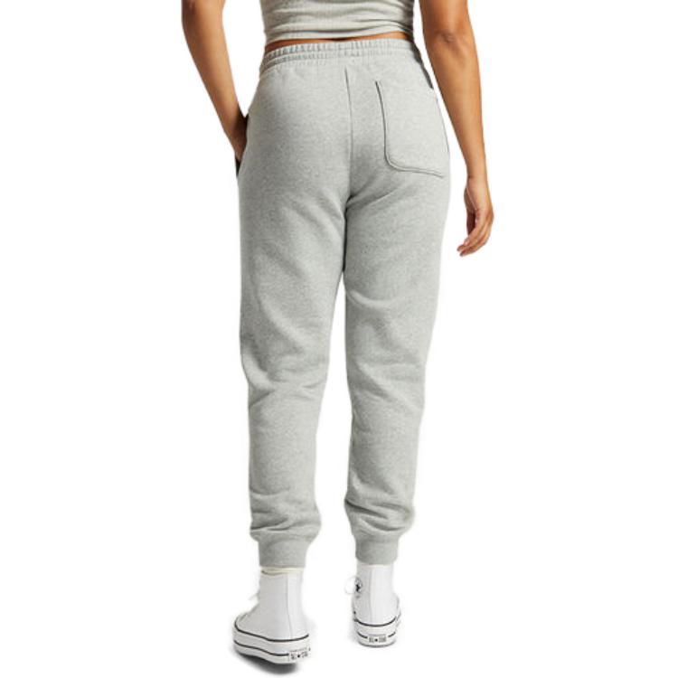 Converse Go-To All Star Patch Standard-Fit Fleece Sweatpants Asia Sizing 'Grey' 10025420-A03