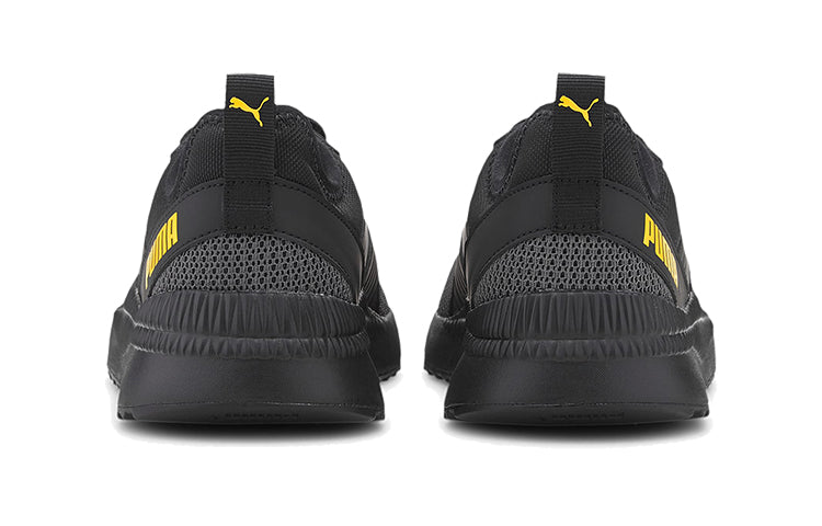 (GS) PUMA Pacer Next Ffwd Low Top Running Shoes Black/Yellow 374201-02
