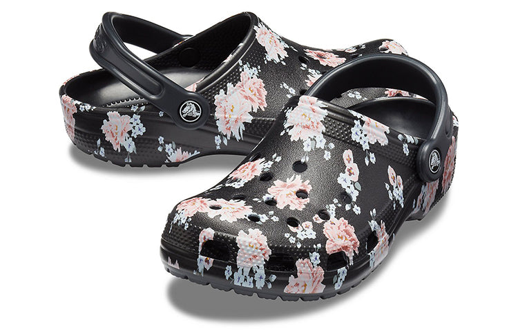 Crocs Classic Printed Clogs 'Black Pink' 205838-97J