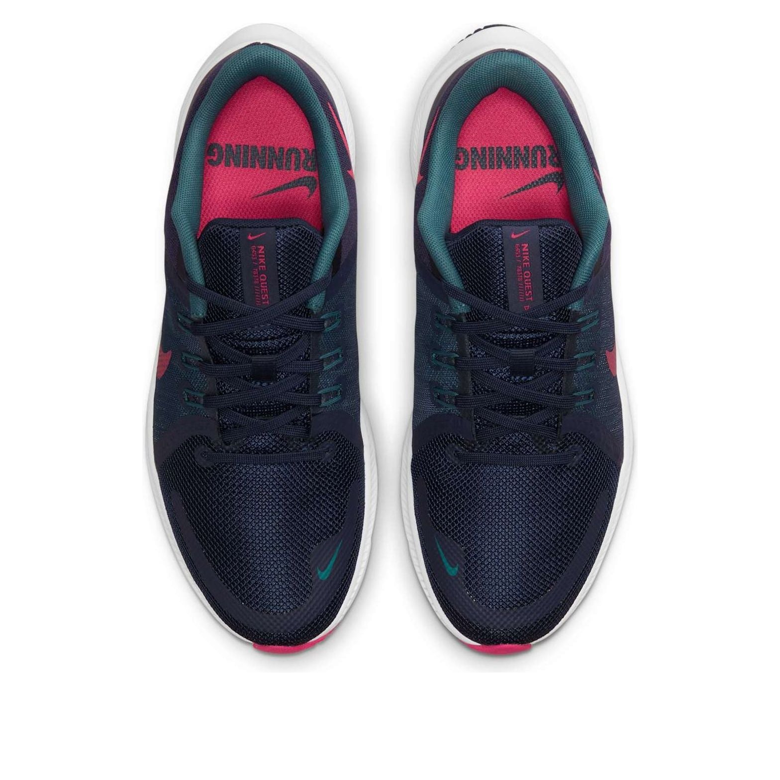 (WMNS) Nike Quest 4 'Blackened Blue Rush Pink' DA1106-401