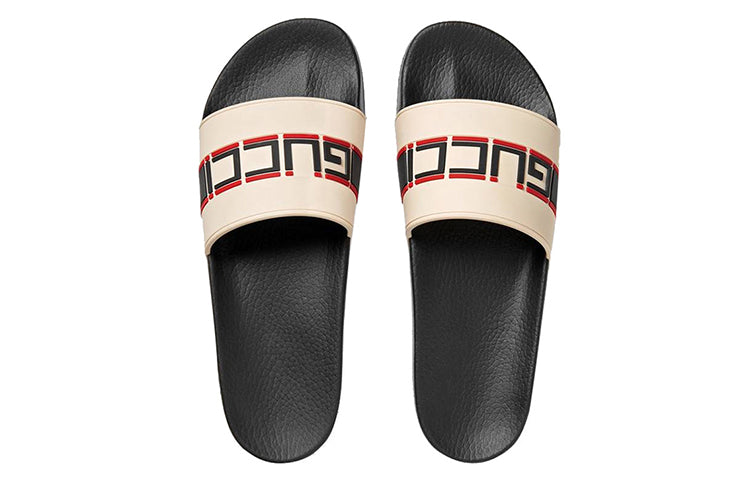Gucci Stripe Rubber Slide 'Ecru' 522884-JC200-9572