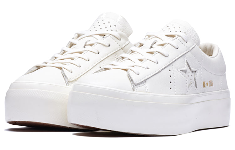 (WMNS) Converse One Star Platform Ox 'Egret' 559899C