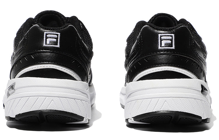 FILA Wear-Resistant Shock Absorption Low Top Casual Black White Korean Version 'Black White' 1RM01141E_021
