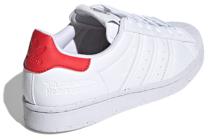 (WMNS) adidas originals Superstar 'White Red' H67922