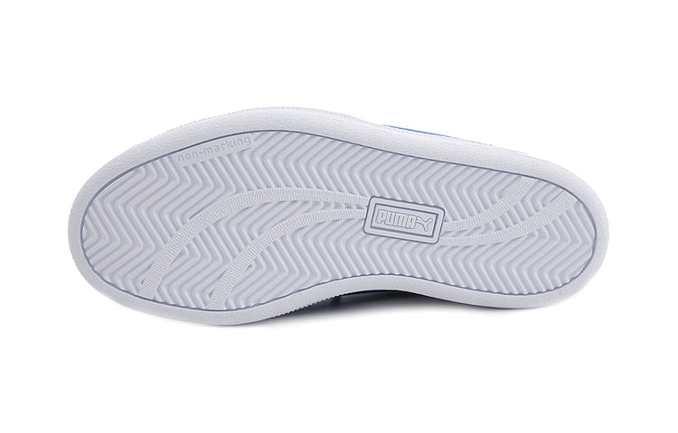 (PS) PUMA Smash Leather Casual Board Shoes White/Blue 361591-13