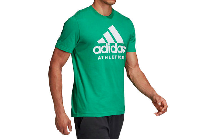 adidas Training Round Neck Pullover Short Sleeve Green CF9561