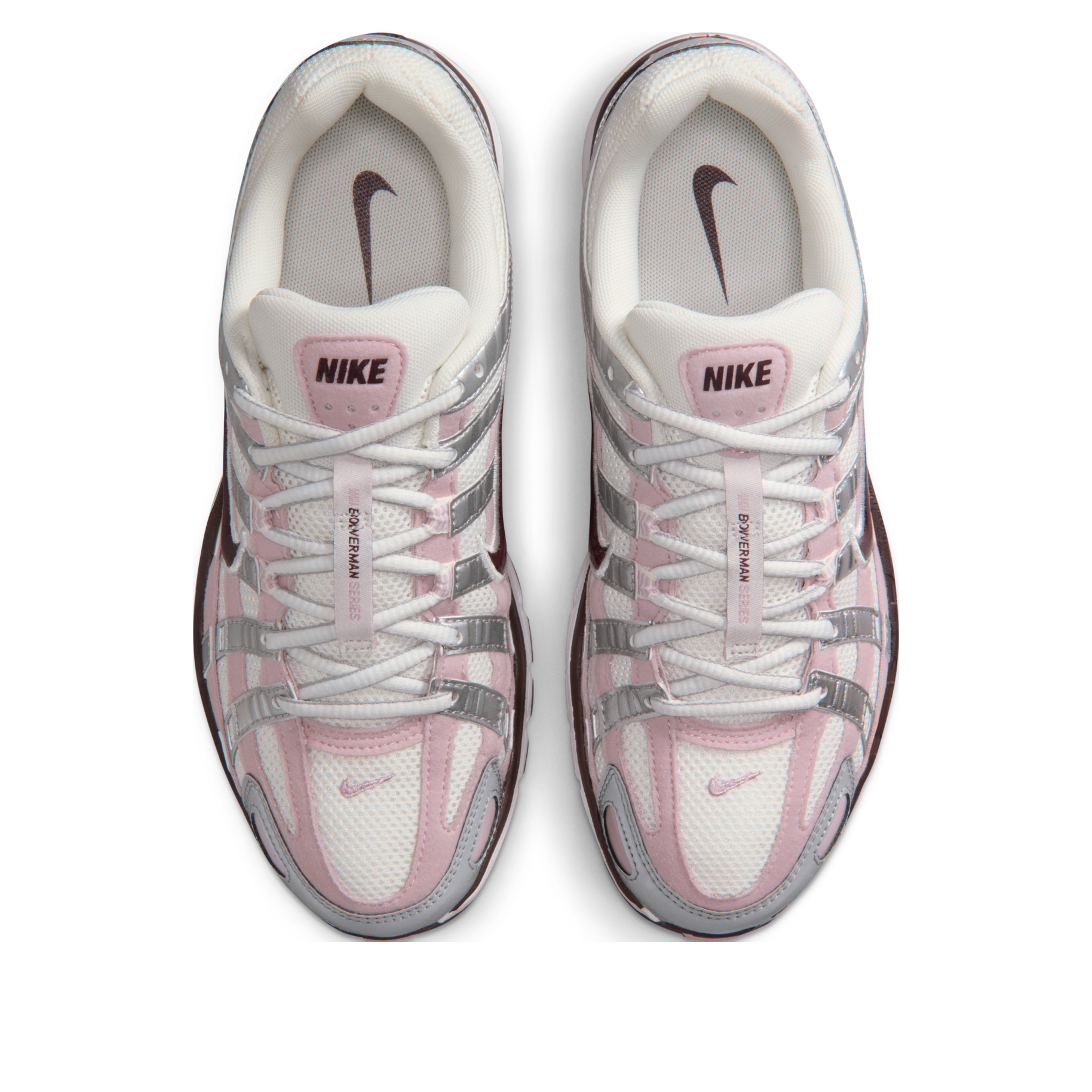(WMNS) Nike P-6000 'Summit White Metallic Silver Burgundy Crush' IM6026-121