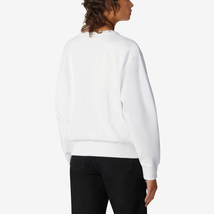 (WMNS) KENZO SS21 Round Neck Pullover Printing Tiger Head Long Sleeves White Hoodie FA62SW8904MO-01