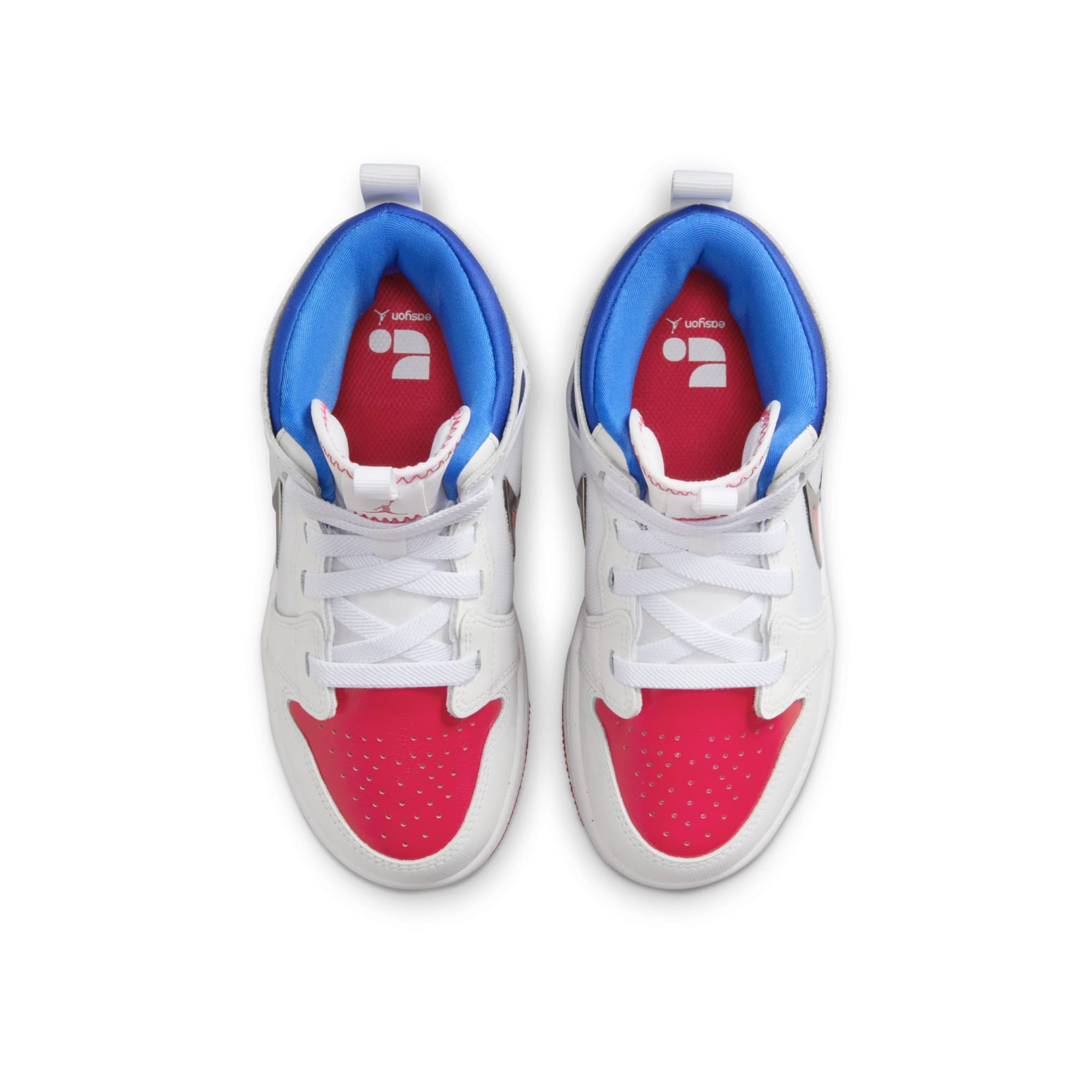 (PS) Air Jordan 1 Mid RM Easyon 'White Siren Red Blue' FQ1282-100