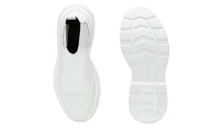 (WMNS) Alexander McQueen Tread Slick Ankle Boot 'White' 634617WHZ619071
