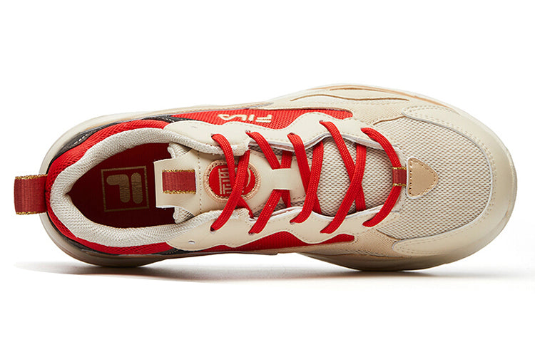 (WMNS) FILA Tracer Running Shoes Beige/Red F12W111127FAF