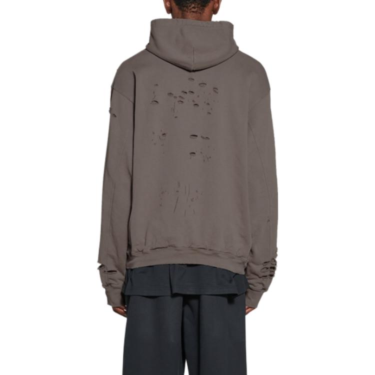 Balenciaga Caps Destroyed Hoodie 'Tan' 659403TKVB67185