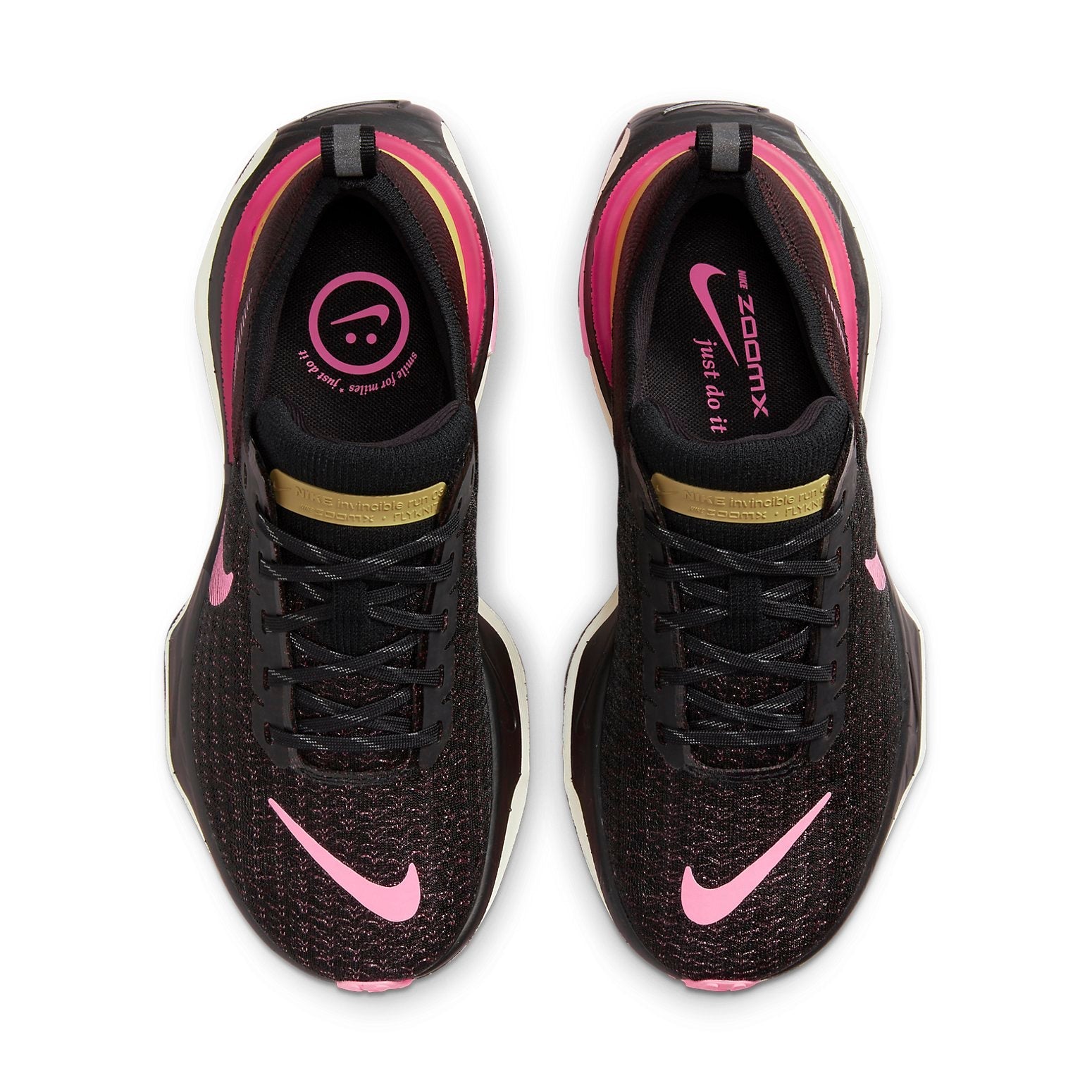 (WMNS) Nike ZoomX Invincible Run Flyknit 3 'Black Pink' DR2660-200