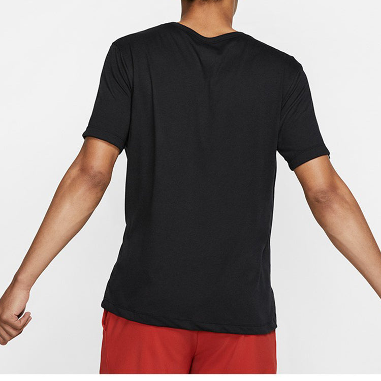 Nike Dri-Fit Breathe Juicing Training Quick Dry Short Sleeved Male Black BQ6533-010