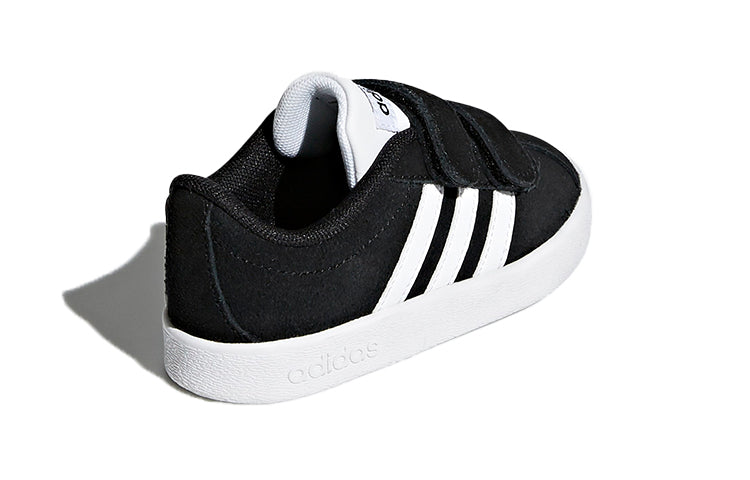 (TD) adidas VL Court 2.0 'Black White' DB1833