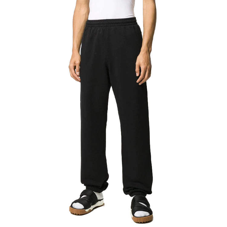 Men's Off-White Stancil Black Sports Pants/Trousers/Joggers OMCH029E20FLE0031001