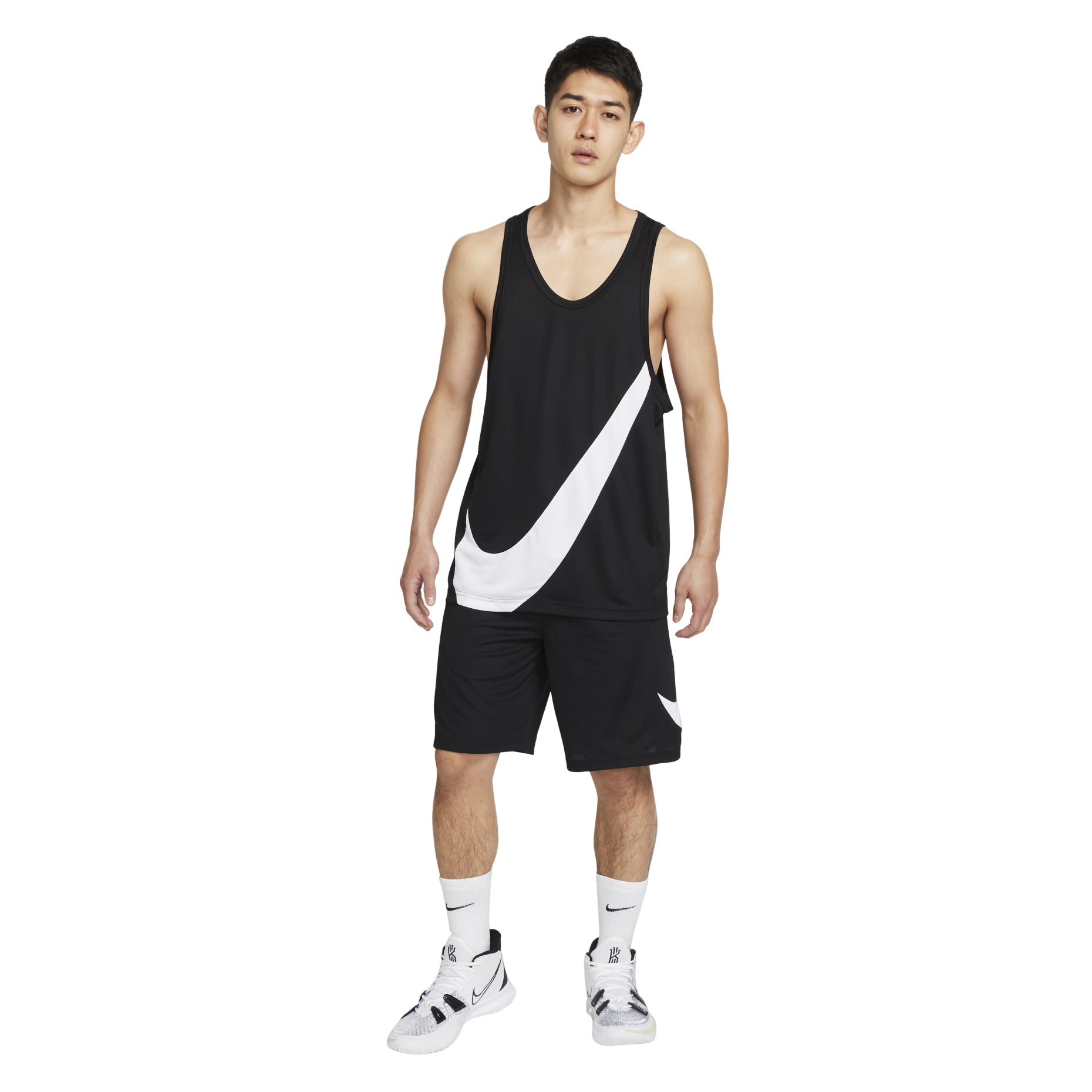Men's Nike Big Swoosh Training Quick Dry Breathable Basketball Jersey/Vest Black DH7133-013