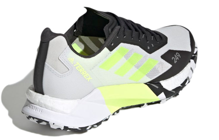 (WMNS) adidas Terrex Agravic Ultra Trail 'White Solar Yellow' FY7660