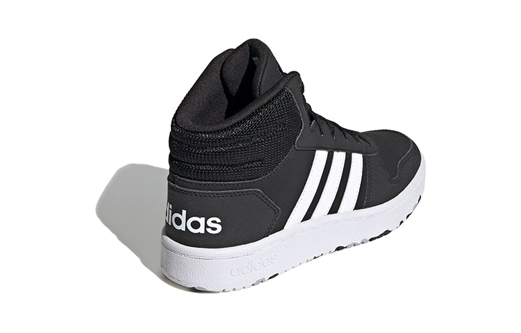 (TD) adidas Hoops 2.0 Mid 'Black White Grey' FY6468