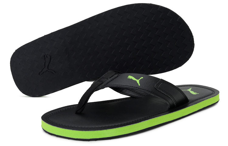 PUMA Stamp IDP Sandals Black/Green 380447-01
