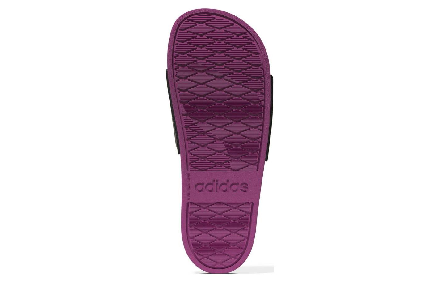 (WMNS) adidas Adilette Comfort Slides 'Black Purple' H03610