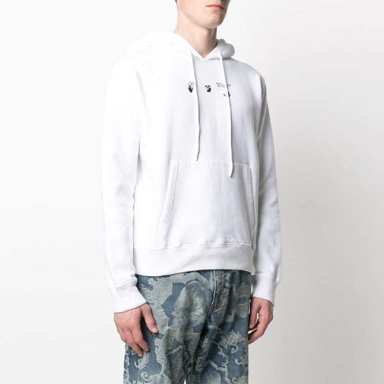 Off-White SS21 Arrows Arrow Pattern Printing Loose Fit White OMBB034S21FLE0050145