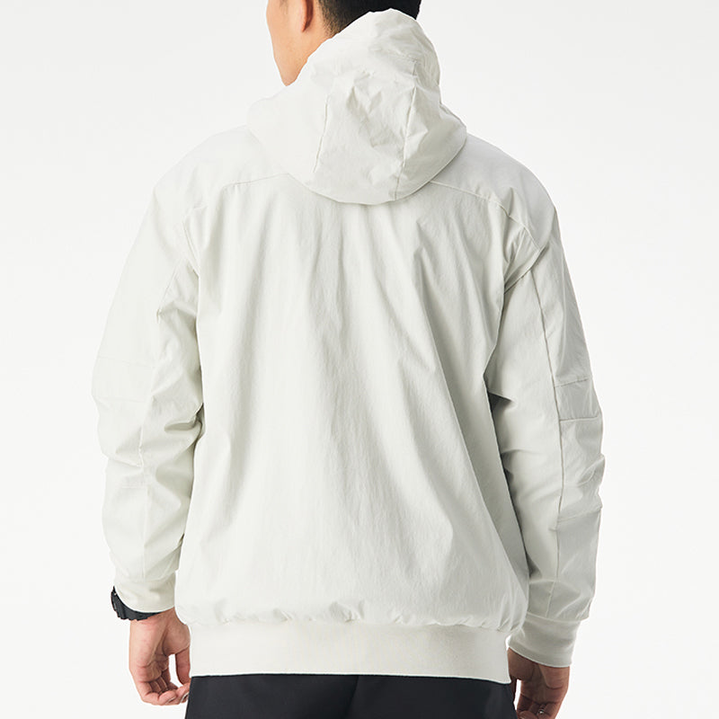 adidas Th Jkt South Cargo Windproof Fleece Stay Warm Casual Hooded Jacket White GR6954