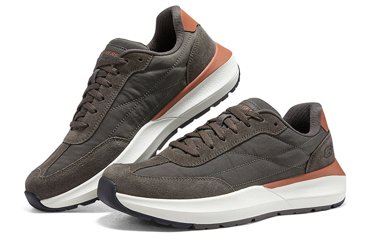 Skechers Geox Terrestre Shoes 'Dark Brown Orange' 210613-OLV
