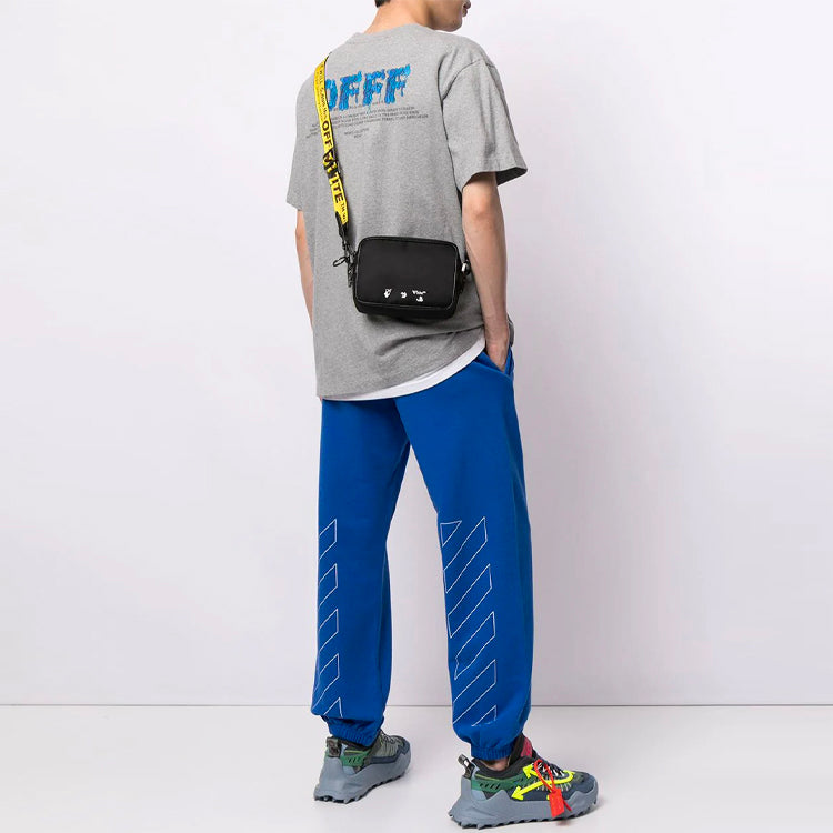 Off-White SS21 Logo Printing Round Neck Short Sleeve Loose Fit Gray OMAA038S21JER0040810
