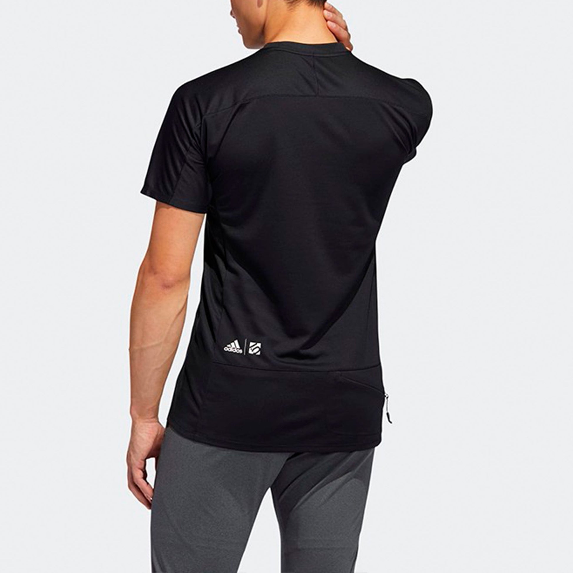 adidas Outdoor Sports Printing Round Neck Short Sleeve Black FI2422