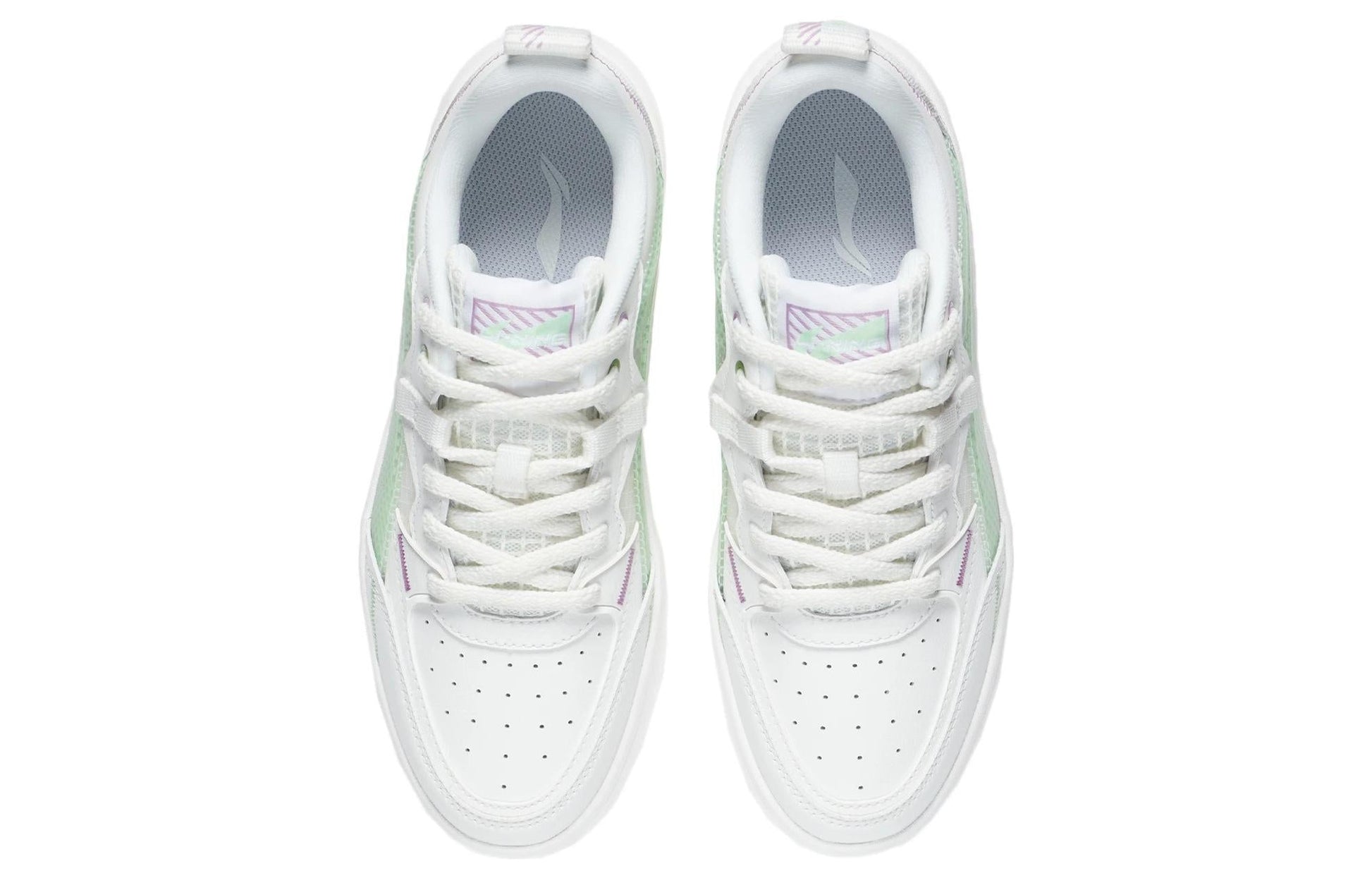 (WMNS) Li-Ning Classic Leisure 'White Light Green' AGCS086-3