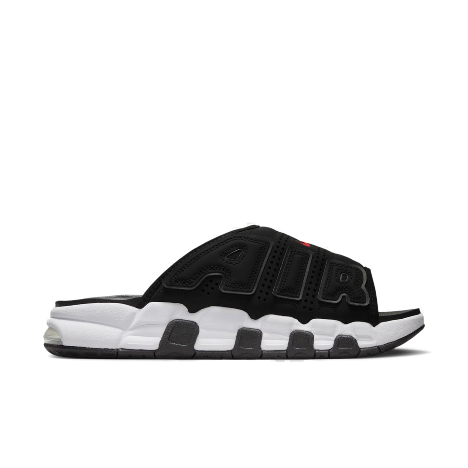Nike Air More Uptempo Slides 'Black White Red' FJ2707-001